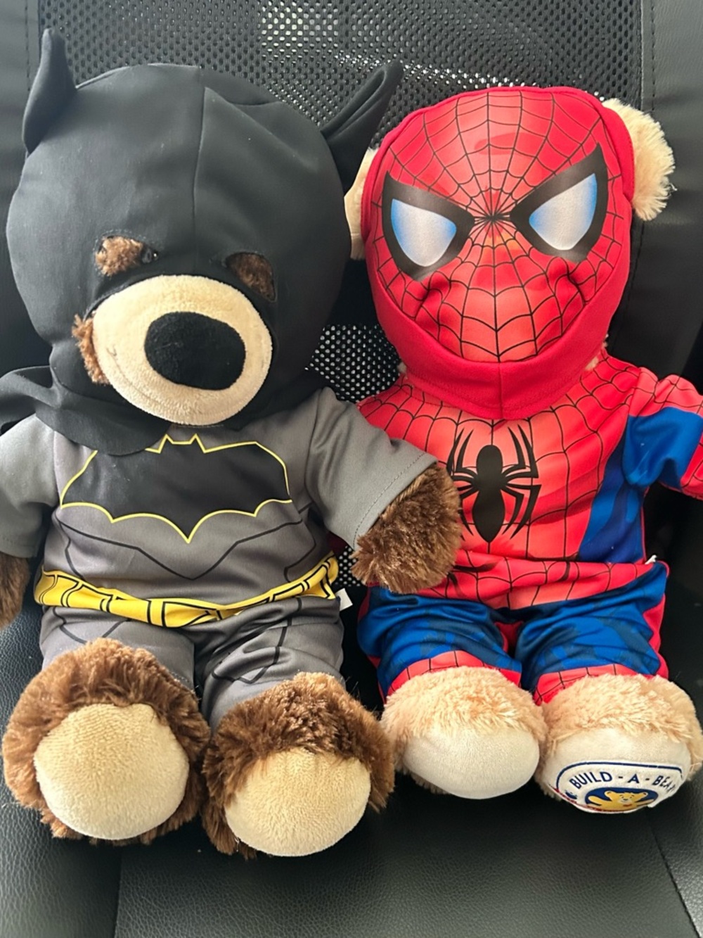 Build A Bear Super hero Set of 2 Spiderman and Batman
